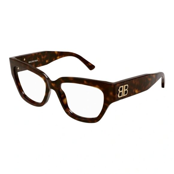NEW BALENCIAGA BB0326O 002 HAVANA EYEGLASSES - Picture 1 of 3
